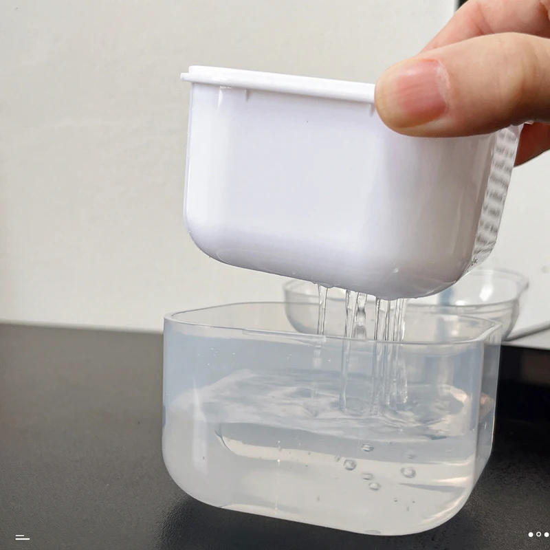 Draagbare Desinfectie voor Nail Art Boren Reinigingsdoos 2 Laag Nagel Bits Gereedschap Filter Opbergdoos Manicure Sterilisatie Tool