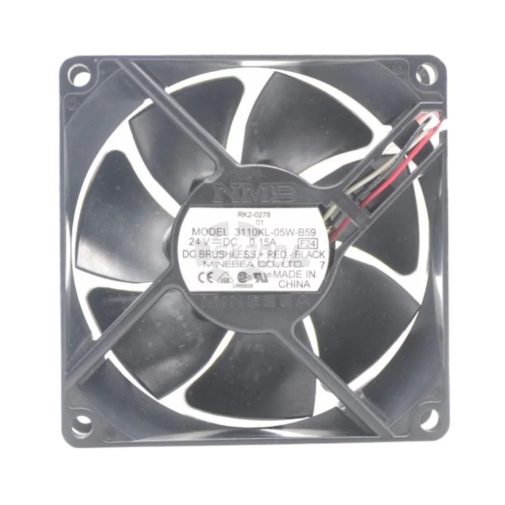 

80mm Fan for NMB 3110KL-05W-B59 8025 24V 0.15A 3-Line Cooling – Servers & Inverter Applications