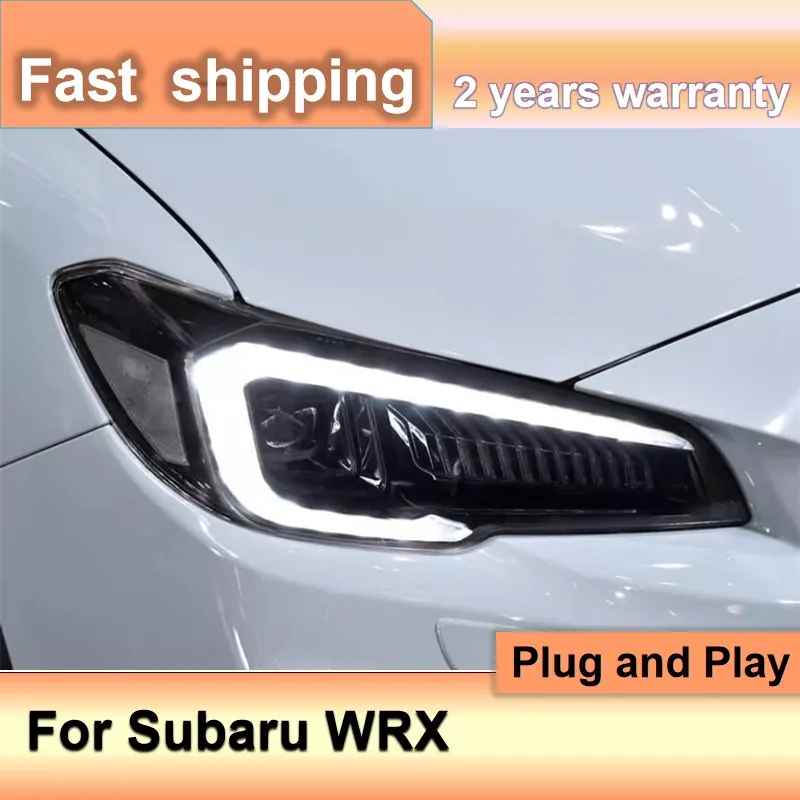 Car Accessories for Subaru Impreza Head Lights 2015-2020 WRX Headlight DRL Turn Signal High Beam Projector Lens