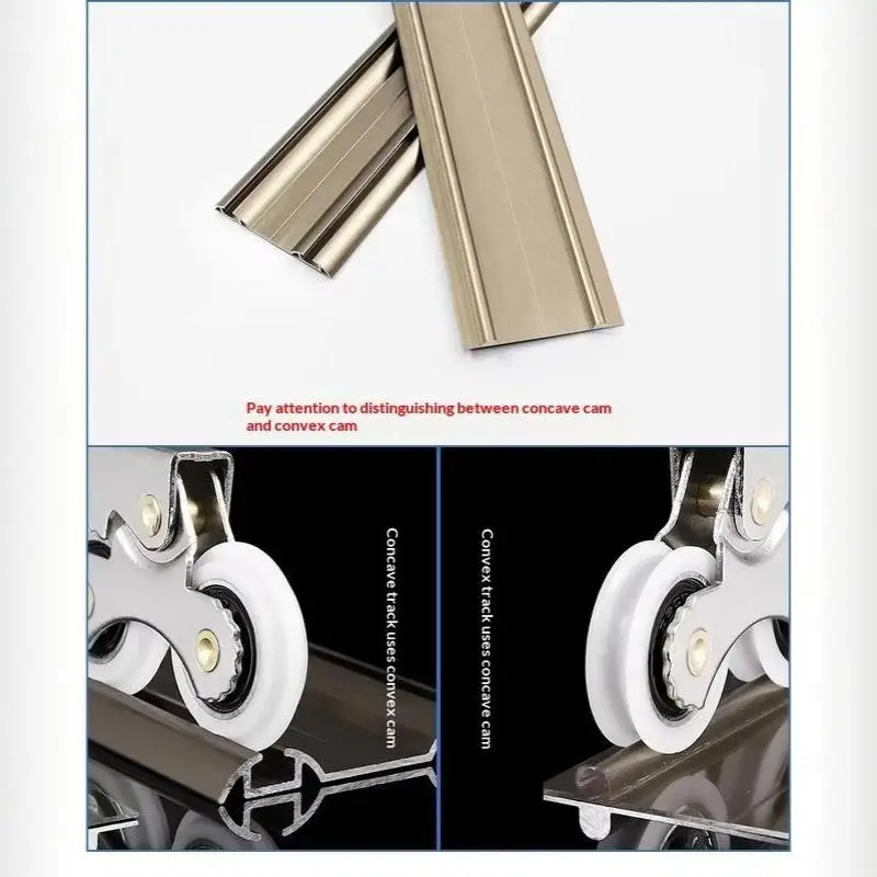 Schiebetürrolle für Kleiderschränke, robust, verschleißfest, für reibungsloses Gleiten, Hardware für die Reparatur von Schränken, DIY-Heimwerkerbedarf. – Detail 13