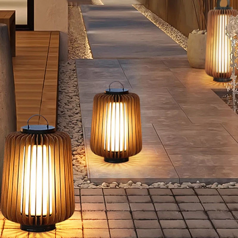 Luminous floor lamp courtyard solar LED outdoor lighting non solar lamp outdoor garden lamp outdoor garden decoration view 6