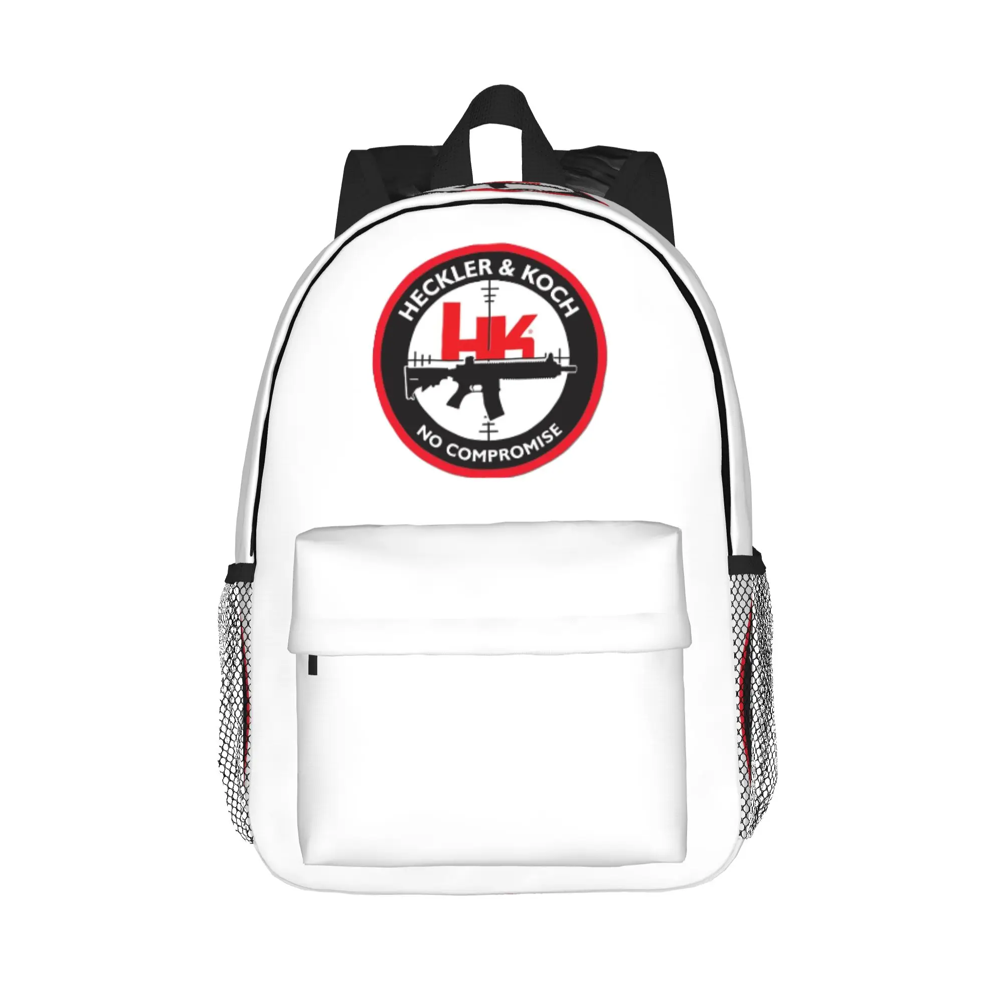 Heckler Koch Hk Logo Backpack Hot Sale Daypack Large Capacity Boys Girls BookBag Shoulder Bags for Men Women School Bag