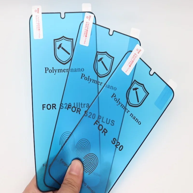 Protetor de tela nano pmma de polímero 9h para samsung galaxy s26 s25 s24 s23 s22 s21 s20 ultra note 20 10 plus filme cerâmico hd macio