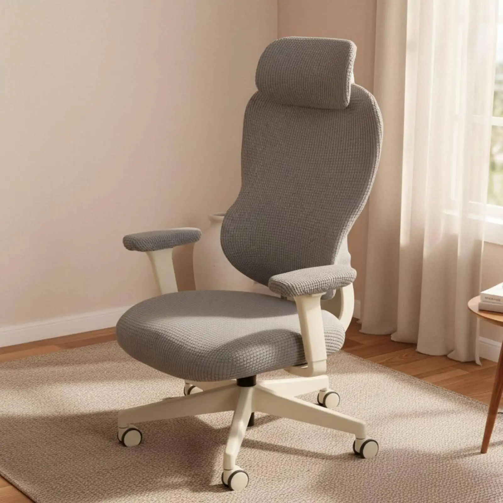 Soft Breathable Chair Armrest Cover for Gaming Swivel Chair with Elastic Fit and Easy Maintenance Home Office