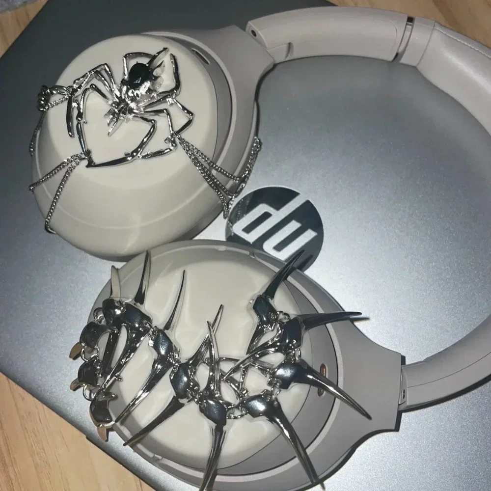

for Sony WH-1000XM4/XM5/XM6 Case Y2k Custom Spider Headphone Case Decoration Handmade for Sony Cover Replica Headset Accessory