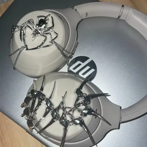 for Sony WH-1000XM4/XM5/XM6 Case Y2k Custom Spider Headphone Case Decoration Handmade for Sony Cover Replica Headset Accessory