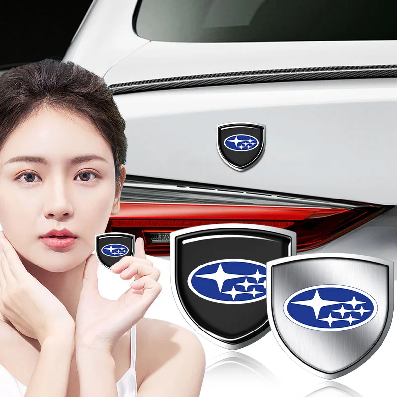 

1Pcs 3D Metal Car Body Window Decoration Stickers Auto Styling For Subaru WRX Forester Outback Crosstrek Legacy Impreza Levorg