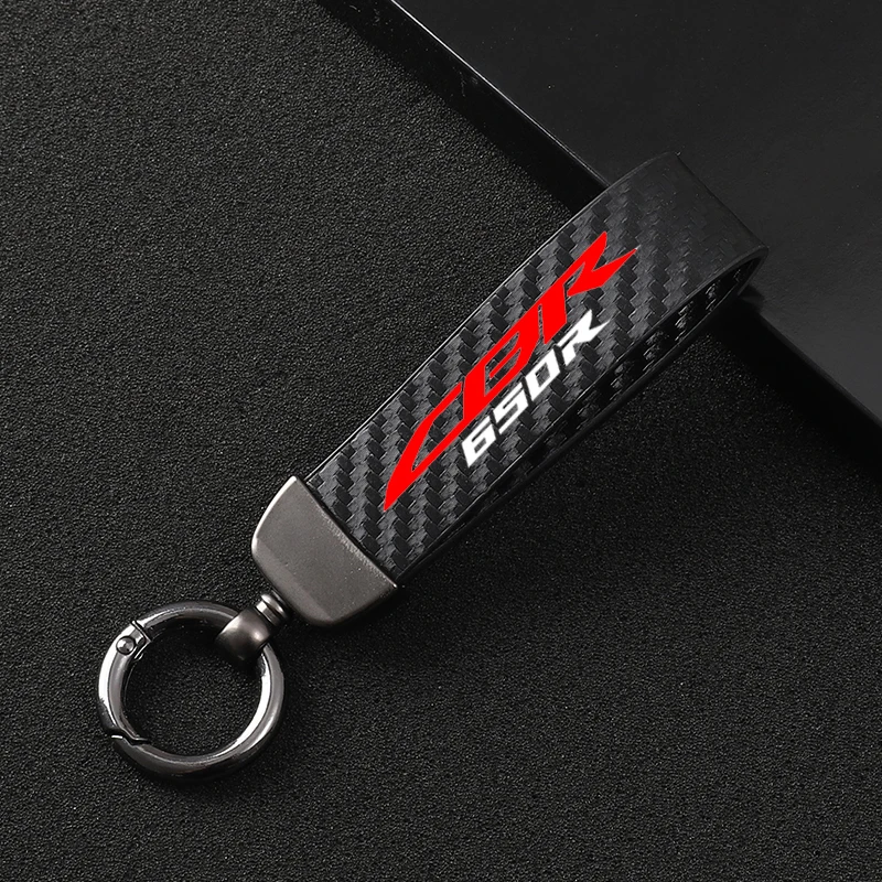 High-Grade Leather Motorcycle keychain Horseshoe Buckle Jewelry for Honda CB650R CBR650R CBR 650R CB 650R Motorcycle Accessories