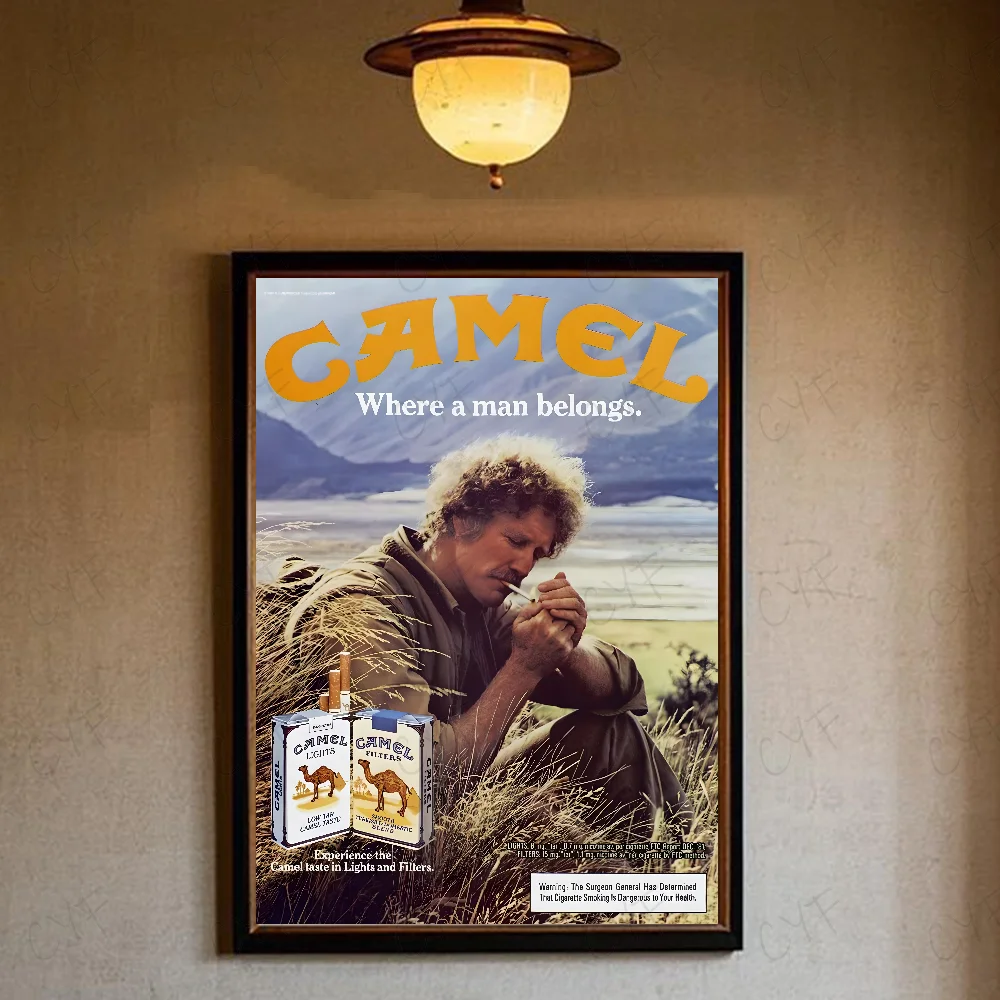 Vintage C-Camel Cigarettes Poster High Quality Wall Art for Home Office  Bedroom Living Room Hallway Bar Perfect Gift Idea