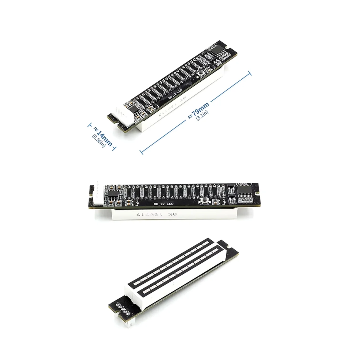 NEW!! Dual 12 Level Audio Indicator LED Light VU Meter Stereo Amplifier Board Adjustable Light Speed Board with AGC Mode DIY