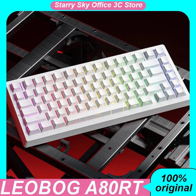 

LEOBOG A80Ultra клавиатура с магнитной осью, беспроводная трехрежимная 82 клавиши, 8K, 0,01 ммRT, RGB, 8000 мАч, игровая клавиатура для ПК, киберспорта, ноутбука A80RT