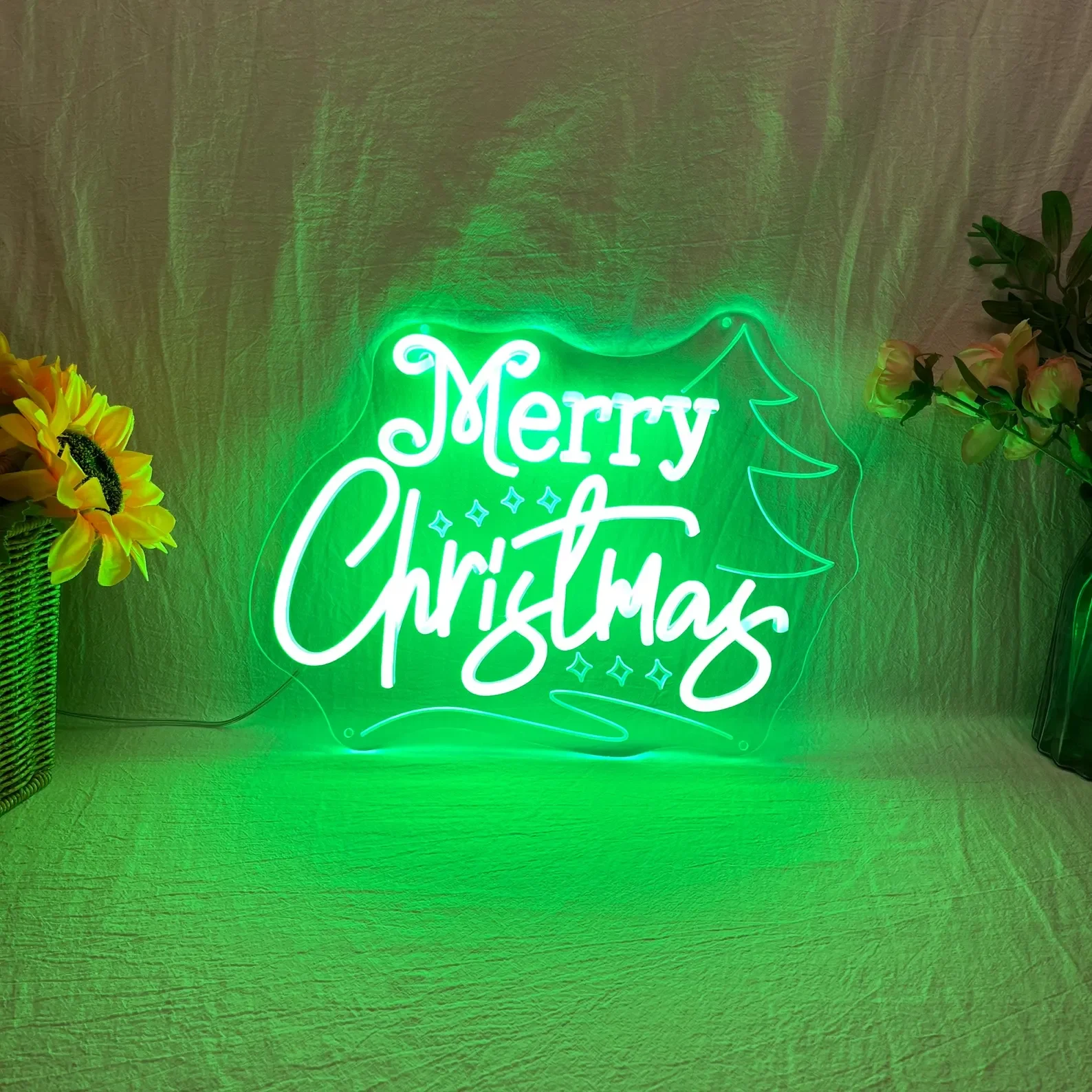 علامة نيون لشجرة عيد الميلاد المجيد، ضوء نيون LED مخصص لعيد الميلاد، هدية عيد الميلاد، علامة نيون للعطلات، علامة نيون للأعمال #5