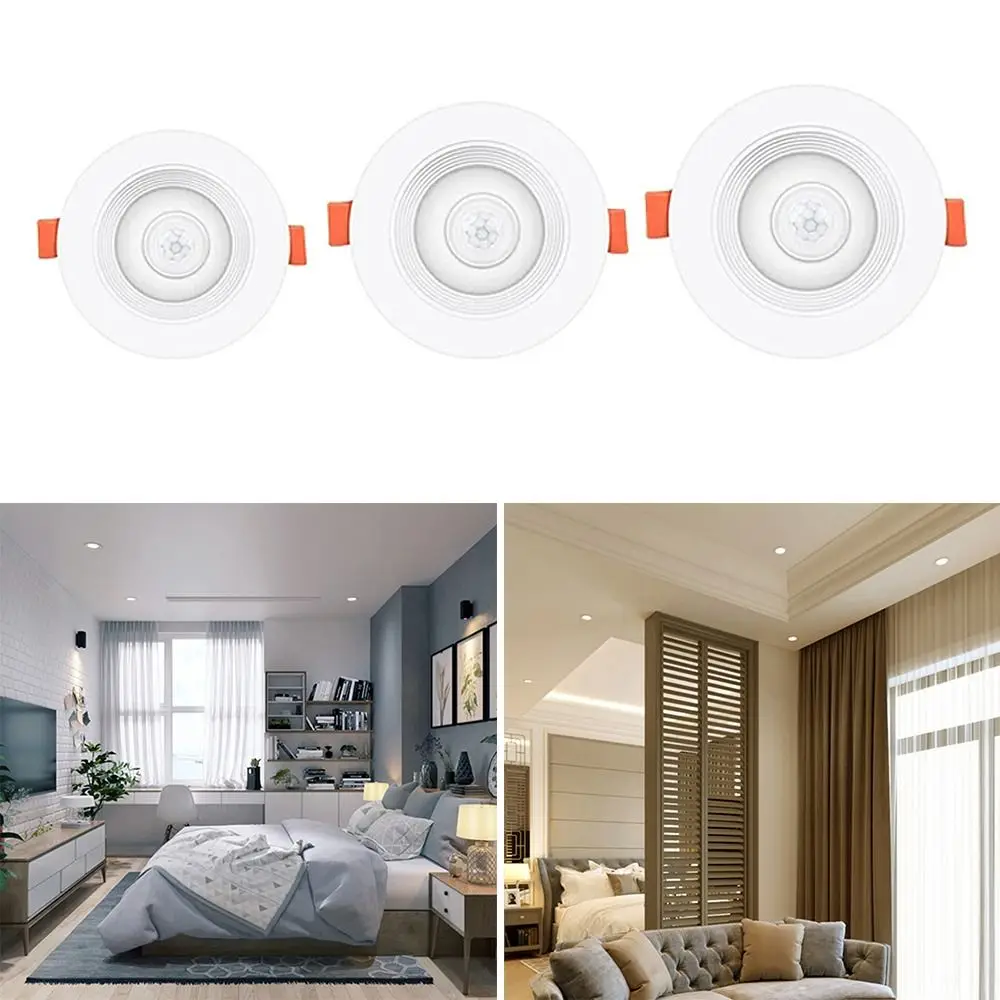 AC 85-265V for Corridor Aisle Infrared Auto ON Off Human Sensor Light LED Ceiling Light Downlight PIR Motion Sensor