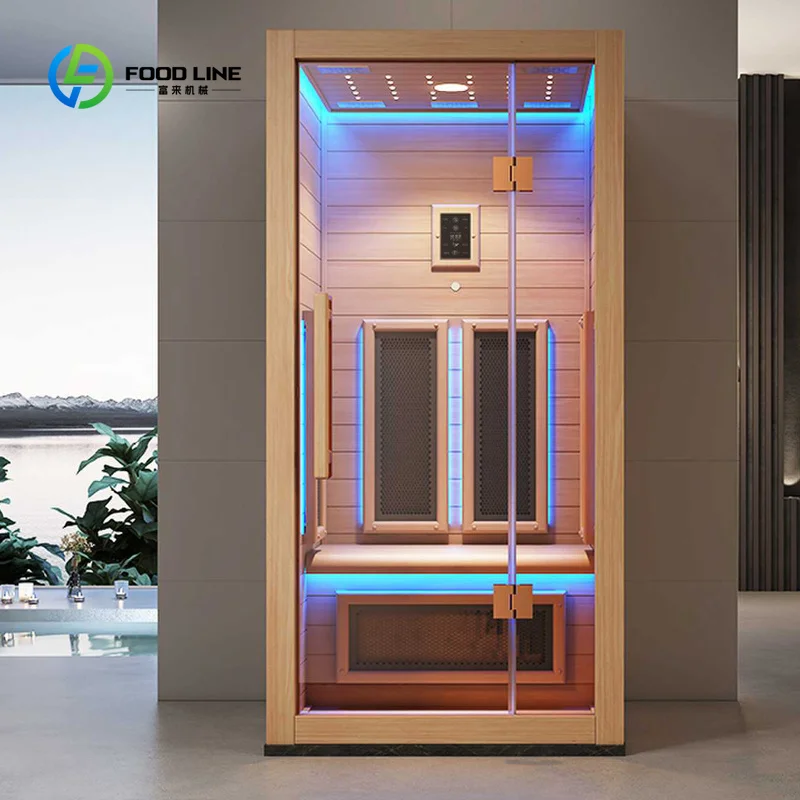 Customized Roof Sauna Room High Quality Far Infrared Sauna Room With All Equipment and Accessories for 2 Person Sauna Room