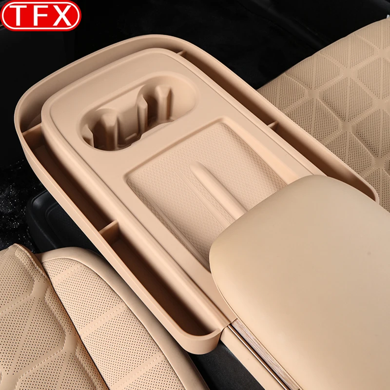 

For Exlantix ET Exeed Sterra ET 2024 2025 Car Wireless Charging Panel Pad Central Control Storage Box Water Cup Pad Accessories