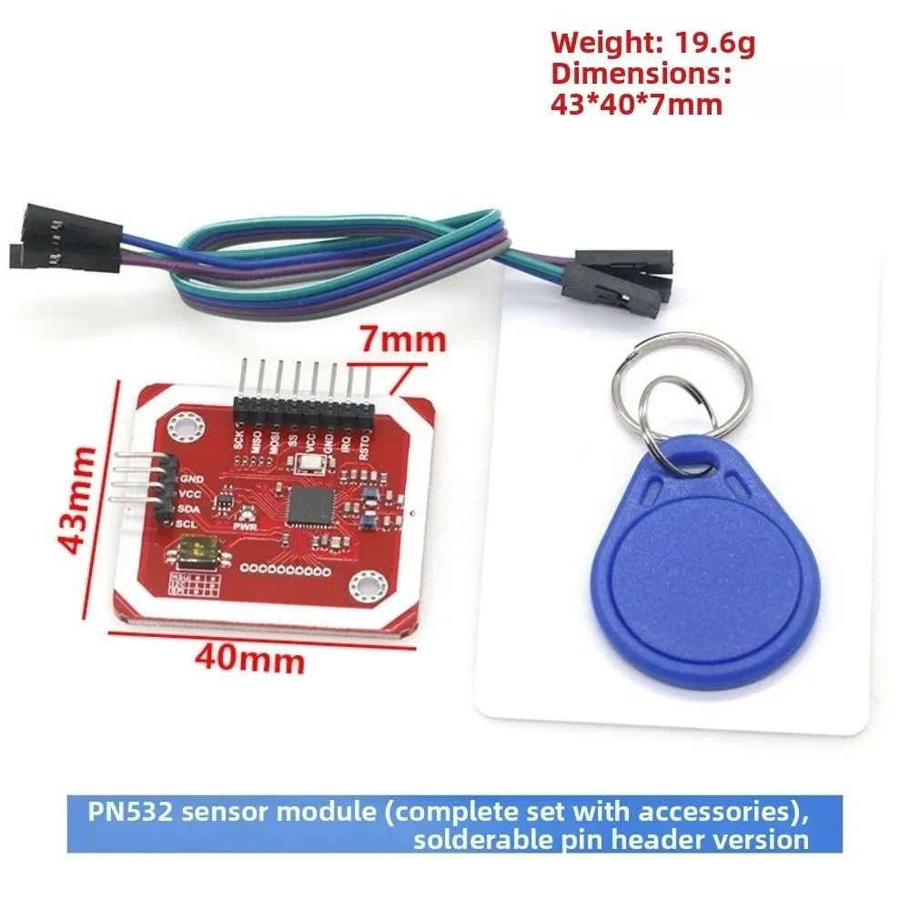 V3 Version NFC RFID Module I2C IIC Interface SPI HSU Port Wireless Reader Kit PCB Antenna S50 Card Support NFC Reader Module