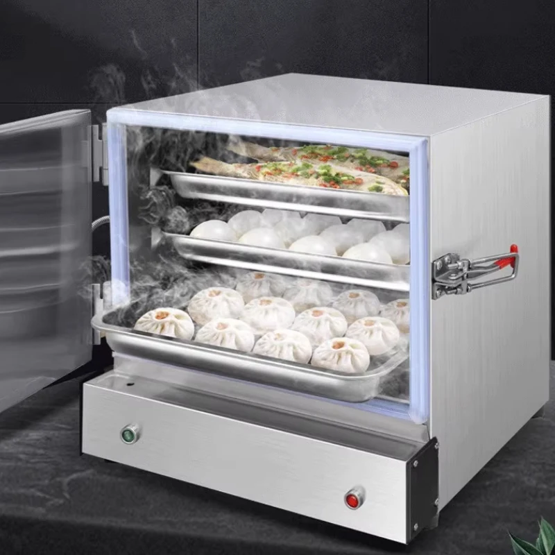 

Commercial and Household Desktop Electric 220V 2-layer and 3-layer Rice Steamer Steaming Cabinet 1500w Large Capacity Steamer