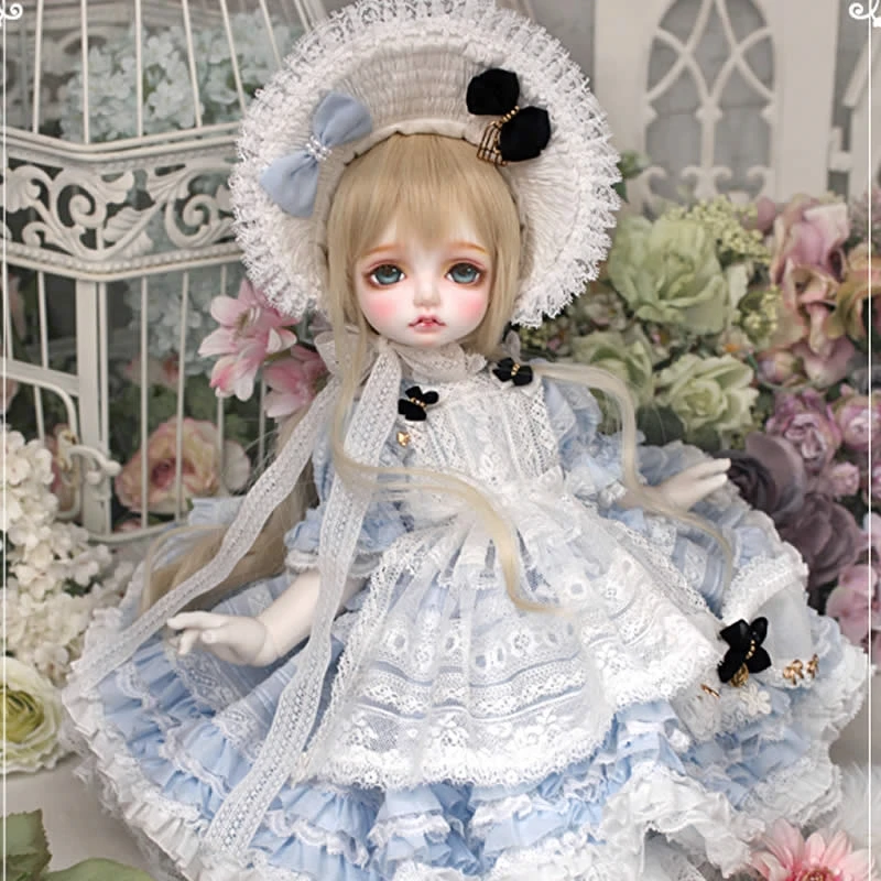 1/4 Bjd Doll Girls Dess Resin Model With Make Up Clothes Diy Change Clothe Ornamnet Collection Toys Anime Figure Style Gift Doll