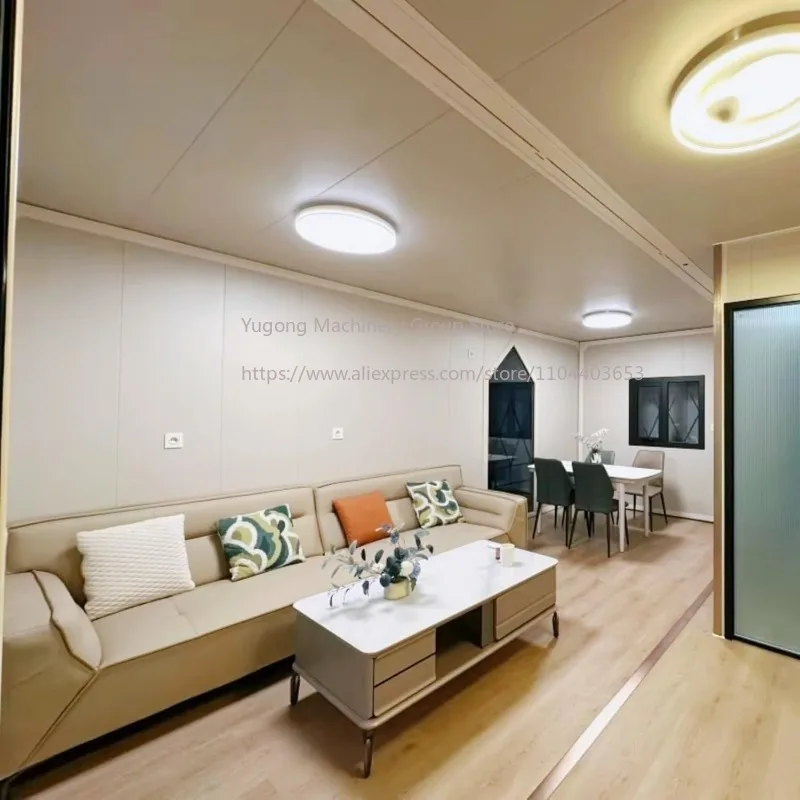 20ft Expandable Containr House Luxury Prefab Tiny Home for Sale 2-4 Bedroom Modular Home Foldable Villa Camper