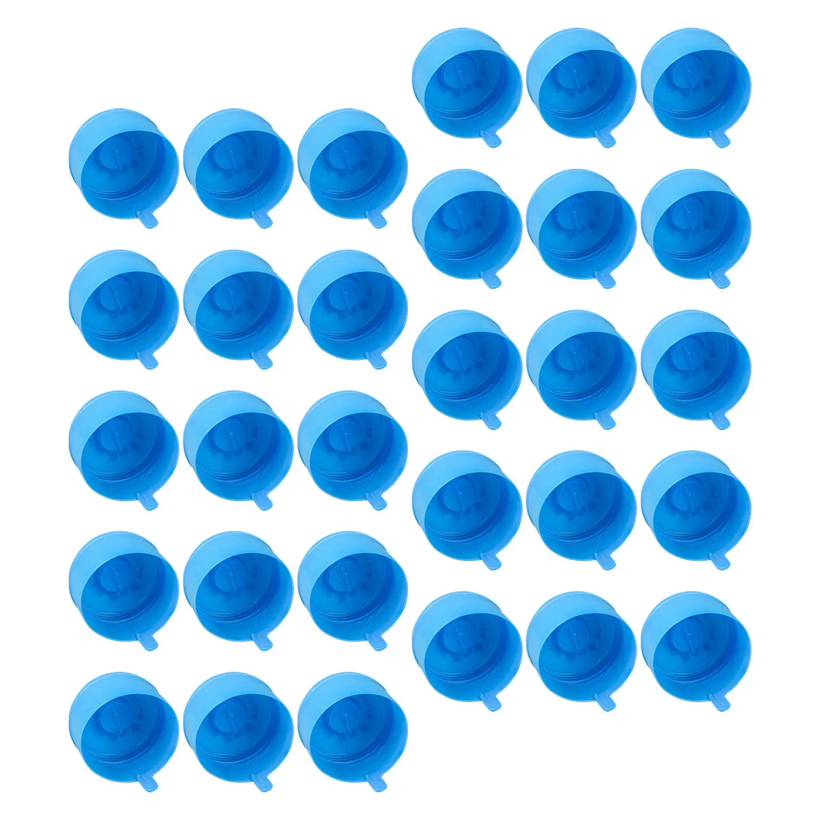 30Pcs Water Bucket Lid Caps Screw Top Non Spill Plastic Water Jug Cap Compatible with Dispenser Barrel Cooler Bottle Replacement