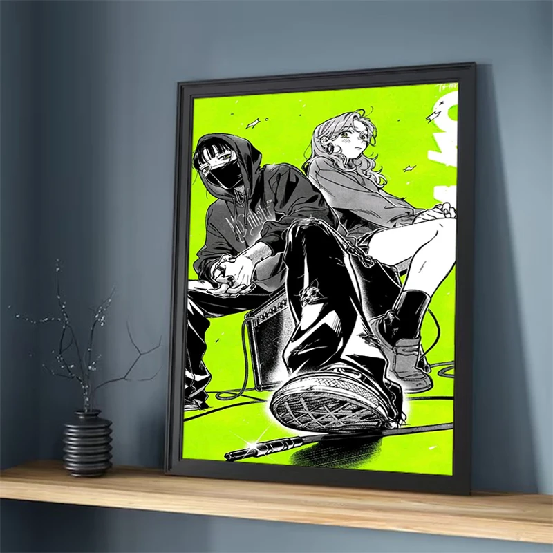 

New Anime The Guy She Was Interested in Wasn't A Guy At All Poster Decorative Wall Frames Bedroom Decoration Room For Home Decor