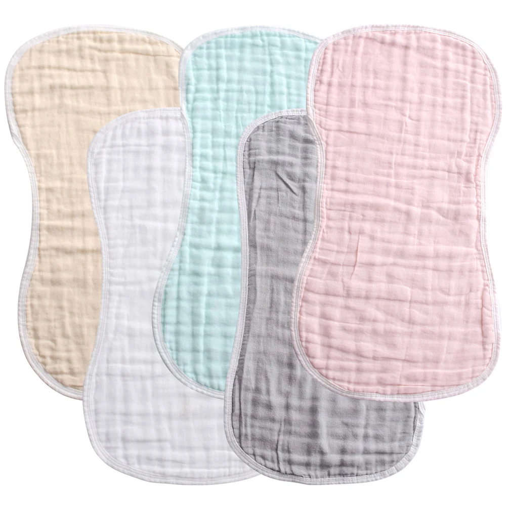

5 Pcs Burp Cloth Burping Cloths for Babies Girl Newborn Baby Burlp Towels Toddler