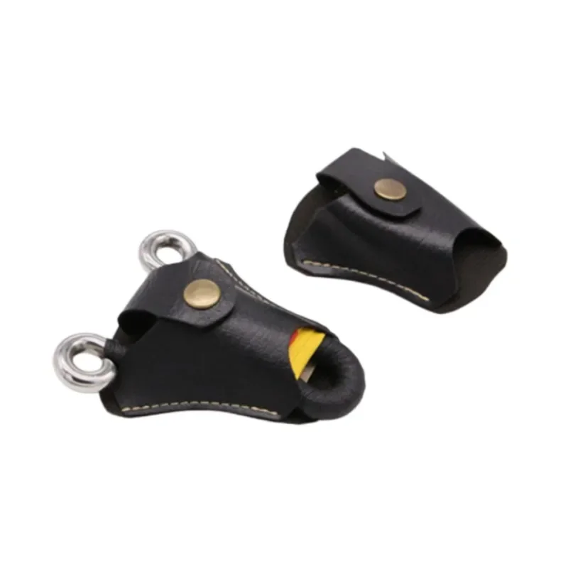 Portable Leather Slingshot Waist Storage Pouch Wear Resistant Multifunctional Catapult Bag For Outdoor Sports Training