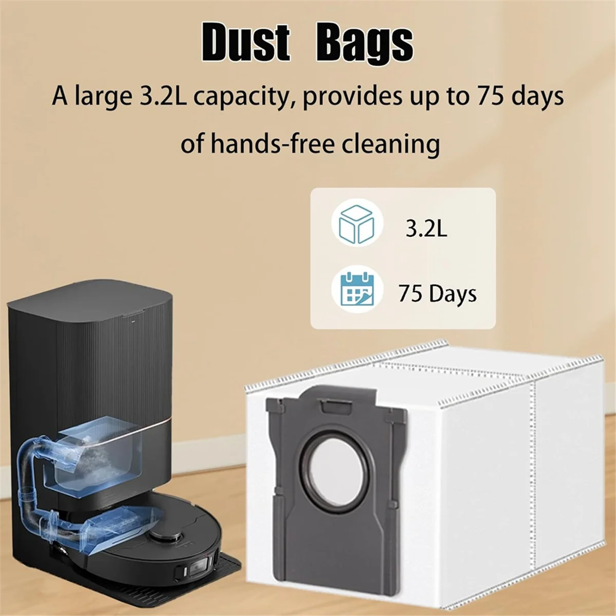 Great-For X40 Ultra / X40 Pro / S30 Pro Ultra Vacuum Cleaner Main Side Brush HEPA Filters Dust Bags Mop Pads Parts Kit