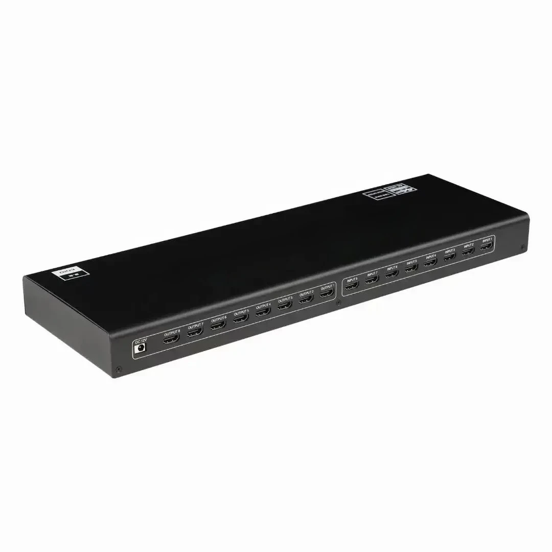 HDMI Matrix 8x8 8 in 8 Out HDMI2.0b 4K 60Hz Switch Splitter Box with Remote