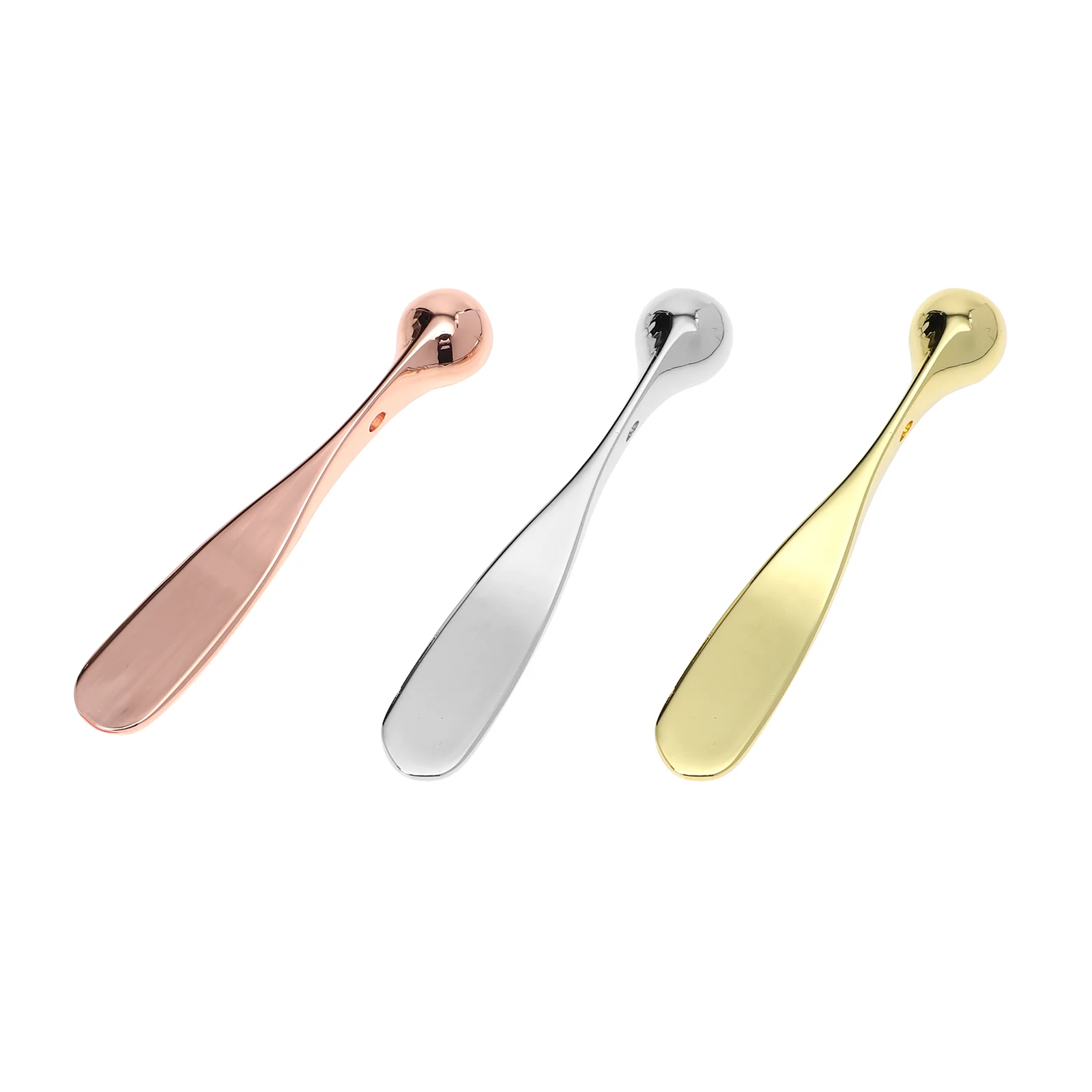 

3 Pcs Mask Scoop Skin Care Tool Eye Cream Massager Practical Applicator Stick Zinc Alloy Facial Massaging