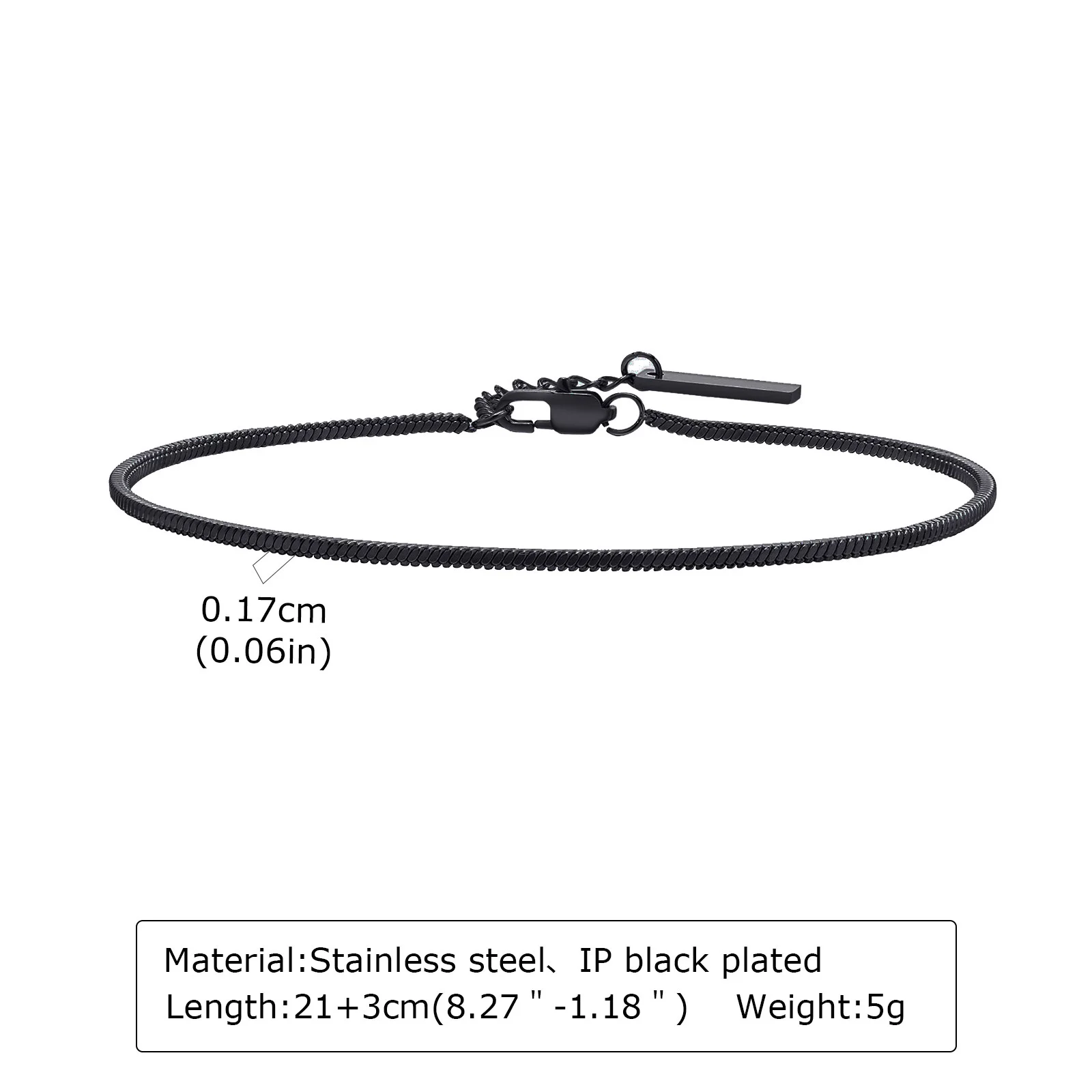 Vnox schwarzes Edelstahlarmband für Herren, Punk-Armband mit gemischten Kettengliedern, verstellbares Pulseira-Armband für Herren, Hip-Hop-Schmuck, Geschenk