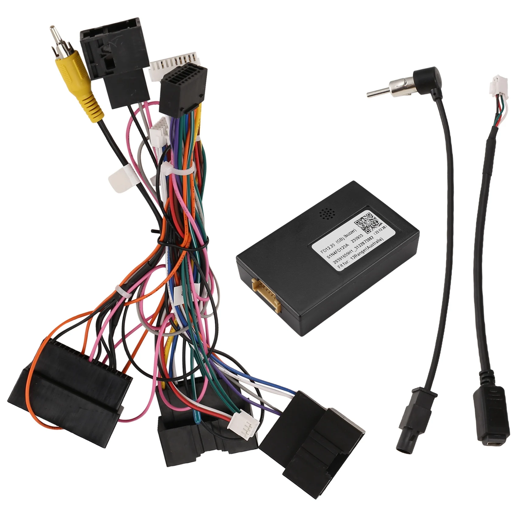 Car Radio Cable Android Unit Power Wiring Harness Socket Connector with CANBus for 2012 (AUS)