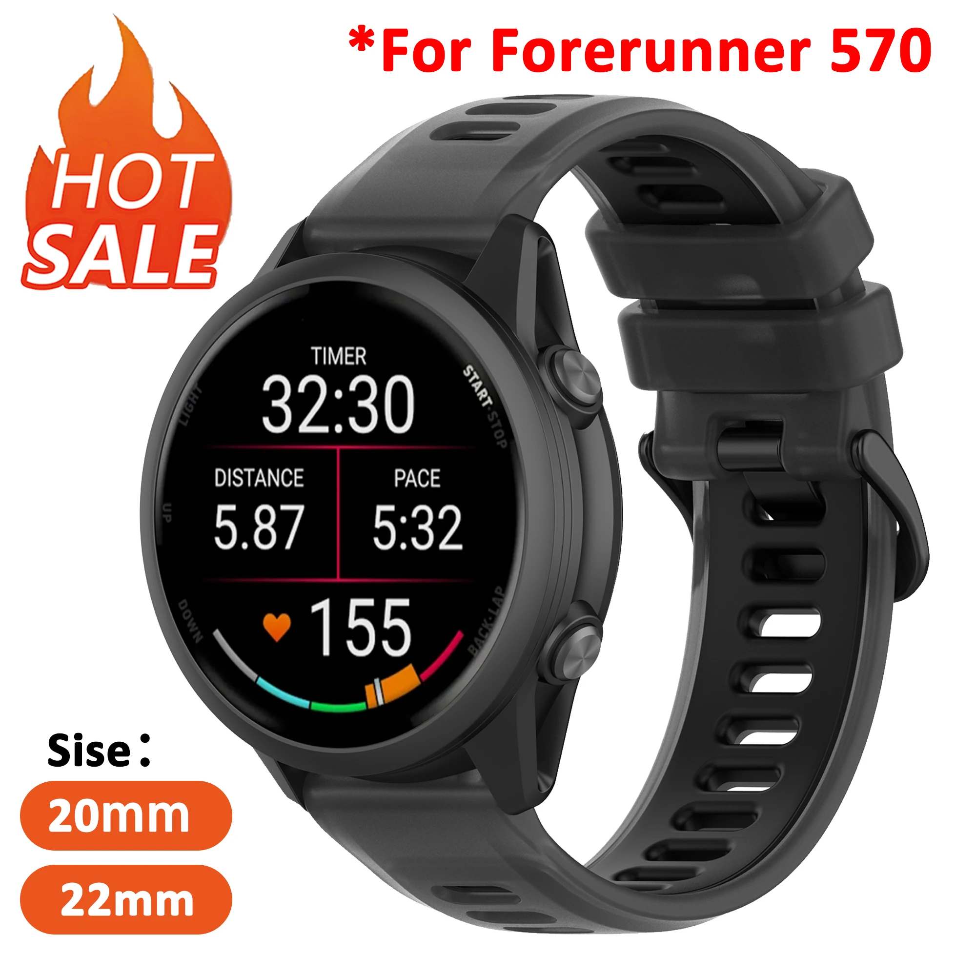 20 22 مللي متر حزام شفاف ل Gamrin Forerunner 570 42 مللي متر 42 مللي متر 265 255 245 165 سوار ساعة ذكية Venu 4 45 مللي متر 3 2 سوار كوريا