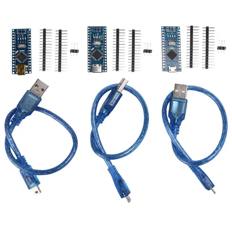 

Модуль питания Nano V3.0 ATMEGA328P CH340G MICRO/TYPE-C/MINI с пин-разъемами, улучшенная версия, безпаяная плата для подключения