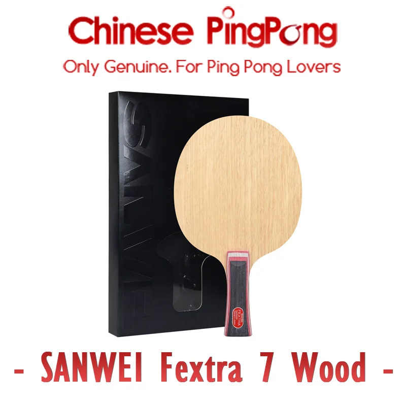 Original SANWEI FEXTRA Table Tennis Blade 7 Ply Wood Racket Loop Offensive Spin Speed Ping Pong Bat Paddle