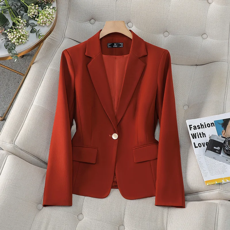 Neuer stilvoller Modeanzug, lässig, langärmelig, professioneller Blazer, formelle Jacke, Workwear8508