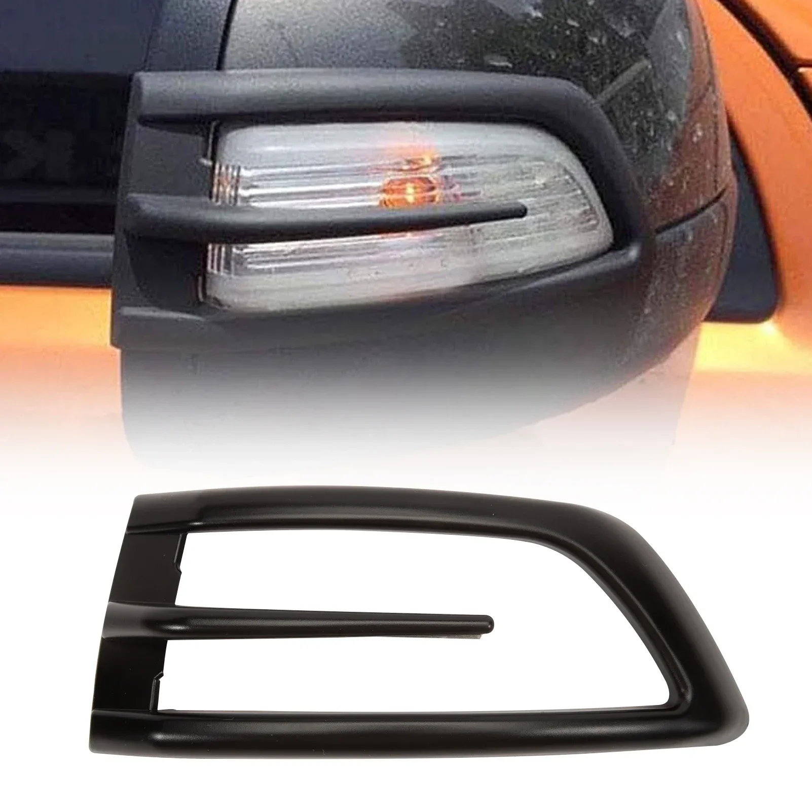 2 PCS Turn Signal Wing Mirror Indicator Cover Protector Trims for Ford Ranger Wildtrak and Raptor T6 T7 T8 2012-2022 XL view 3
