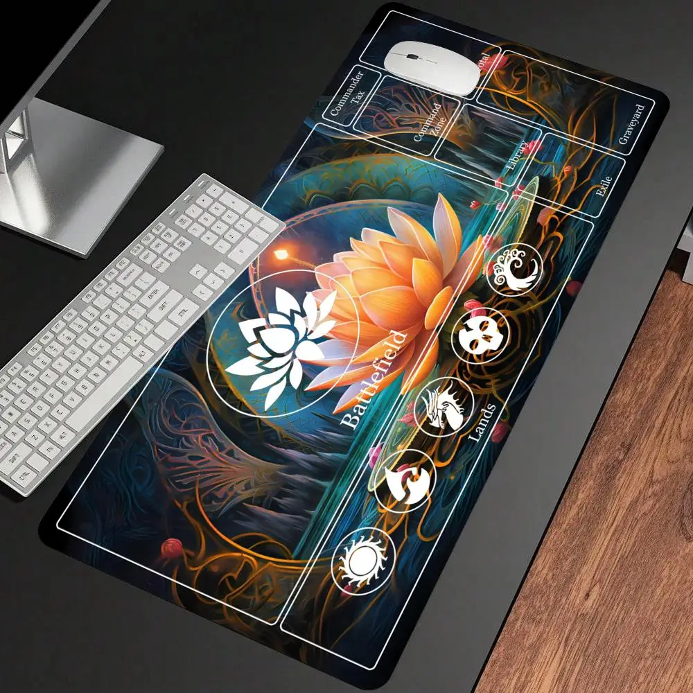 

Lotus Design TCG/CCG brand gamepad, rule area layout, anti-slip texture surface, standing prompt design mouse pad