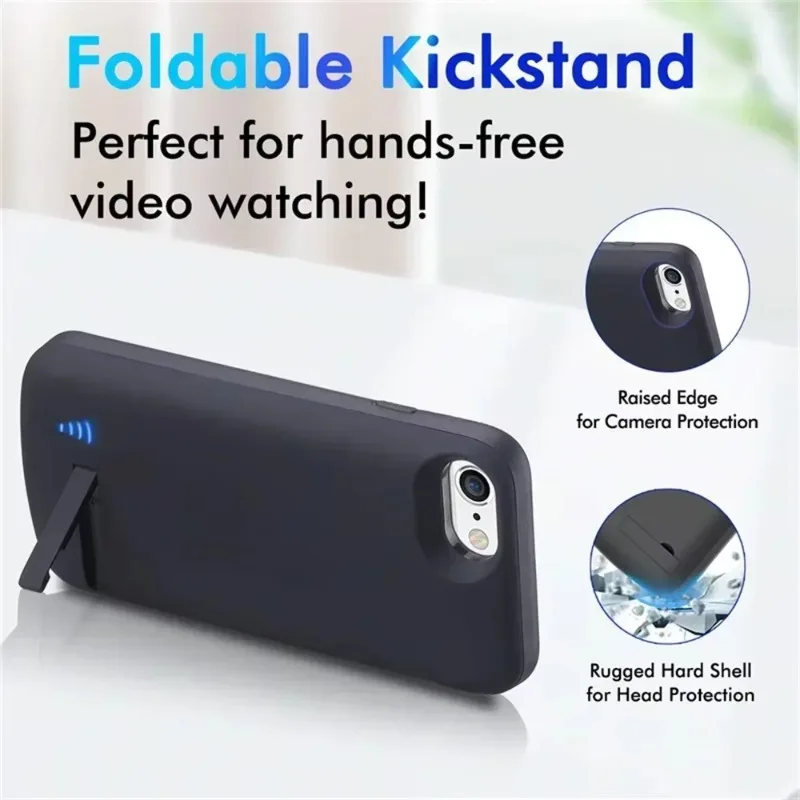 Battery Charger Case for IPhone X XS XR 11 12 13 14 15 16ProMax for IPhone 7 8 6 6S Plus Charging Case 10000mAh Power Bank Cover