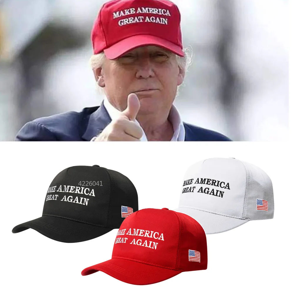 Trump American Presidential Hat Make America Great Again Hat Donald Trump Republican Hat Cap MAGA Embroidered Mesh Cap