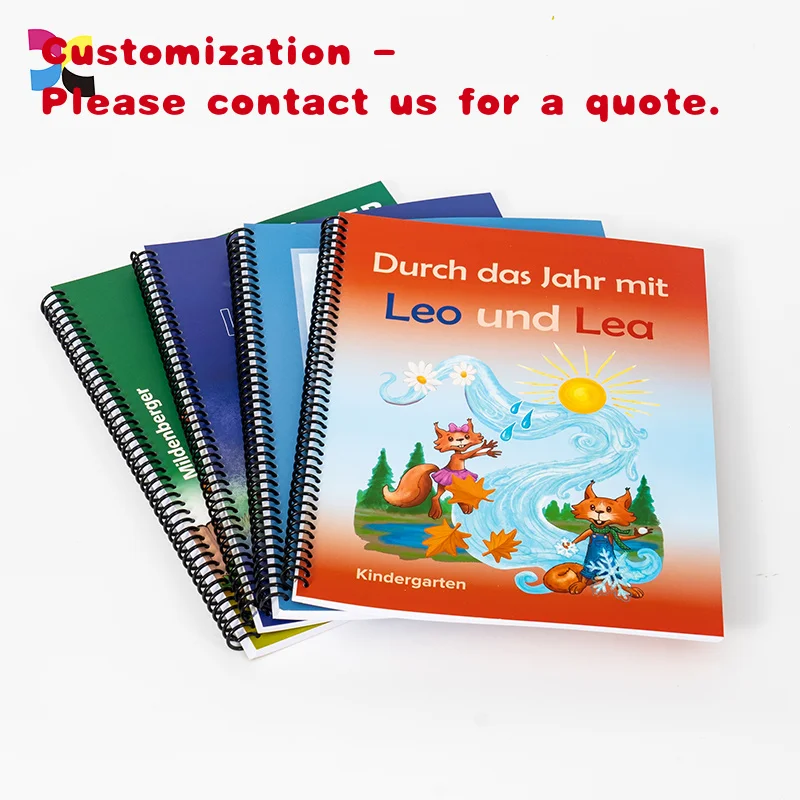 

custom.Paperback Kids Book Printing Service Binding Workbook Custom School Exercise Book