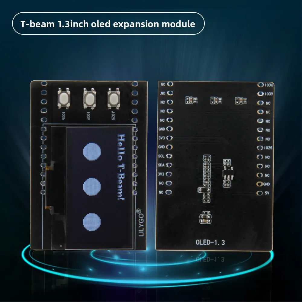 LILYGO® T-Beam 1.3Inch OLED SH1106 Display Function Expansion Module Development Board Programming Buttons Electronic Component