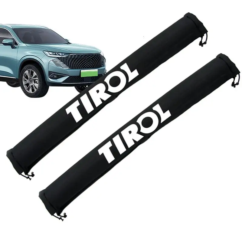 Car Roof Rack Covers Protector Black Luggage Rack Car Luggage Rack Baggage Holder Protective Cover Car Roof Rack Cushion Pads