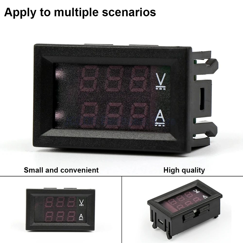 Digital Voltmeter Ammeter DC0-100V 10A 50A 100A Voltage Current Meter 0.56inch LED Display High Precision Measuring Tool