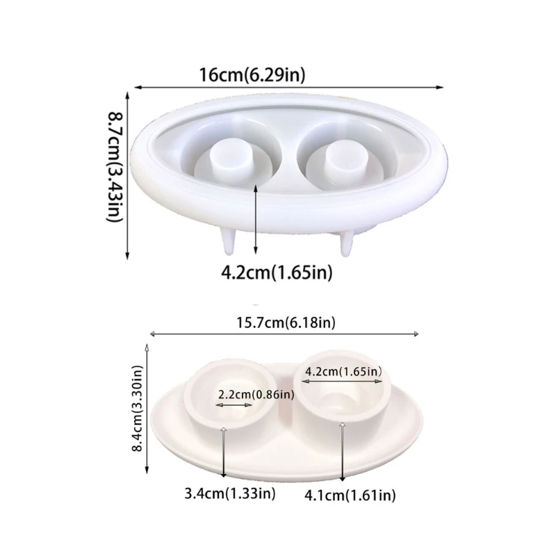 Flexible Resin Candlestick Mold DIY Holder Mold for Crafting Enthusiasts