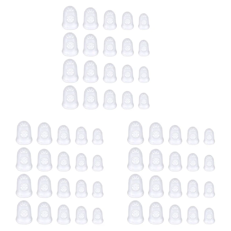 【¡Solo hoy!】 120 protectores para la yema del dedo, tapas para los dedos del ukelele de 5 tamaños, para instrumentos de cuerda de ukelele de guitarra