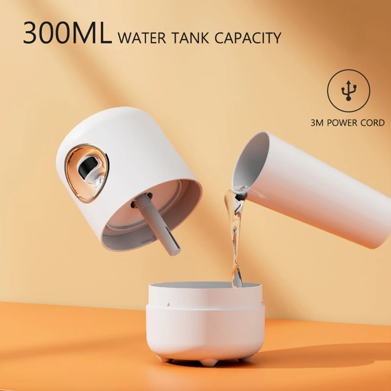 Umidificatore d'aria astronauta 300ml umidificatore domestico carino con luce notturna