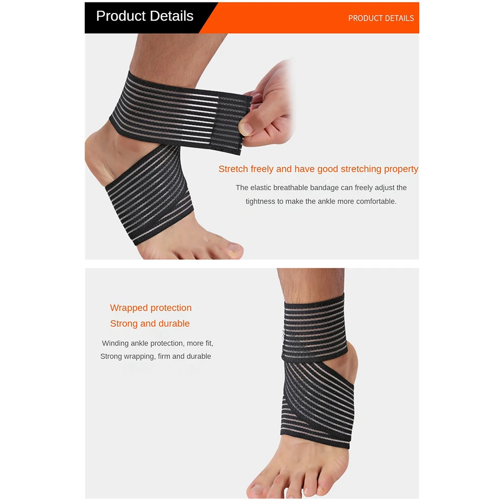 Elastic Safety Sports Ankle Support Football Basketball Taekwondo Sport Protection Bandage Gym Ankle Sprain Brace Guard