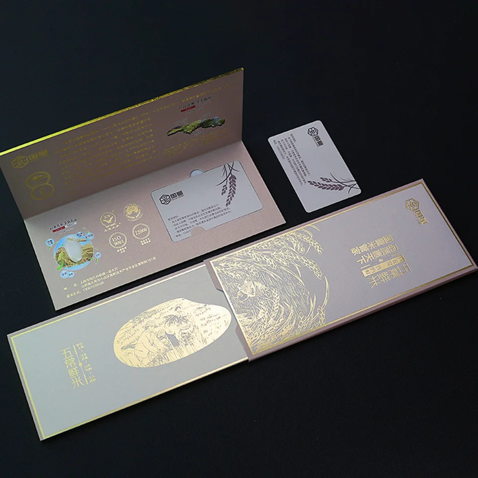 Luxury Business Card Shopping VIP Card Packaging Box Logo Customization VIP Membership Card Envelope Packaging Box