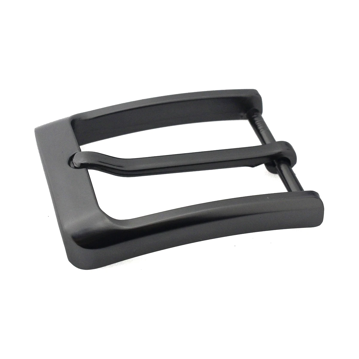 1pcs Metal Belt Buckle 35mm Single Pin Buckle Waistband Head Buckles For Belt Parts DIY Accessories Gun Black